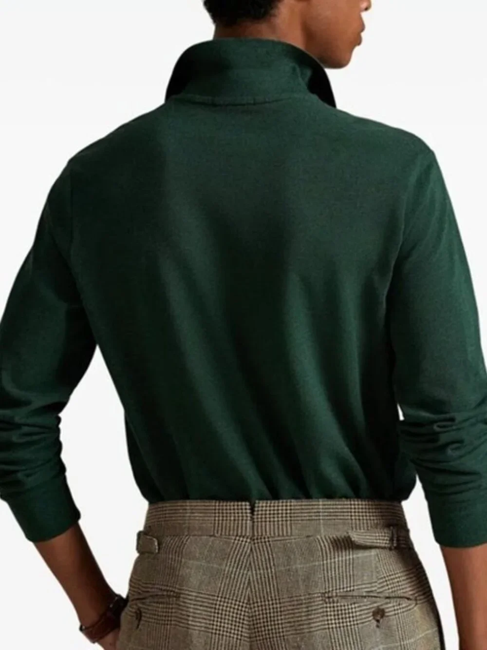 NEW POLO RALPH LAUREN Long Sleeve Polo Shirt XLT Tall Green MSRP: $170 Cotton